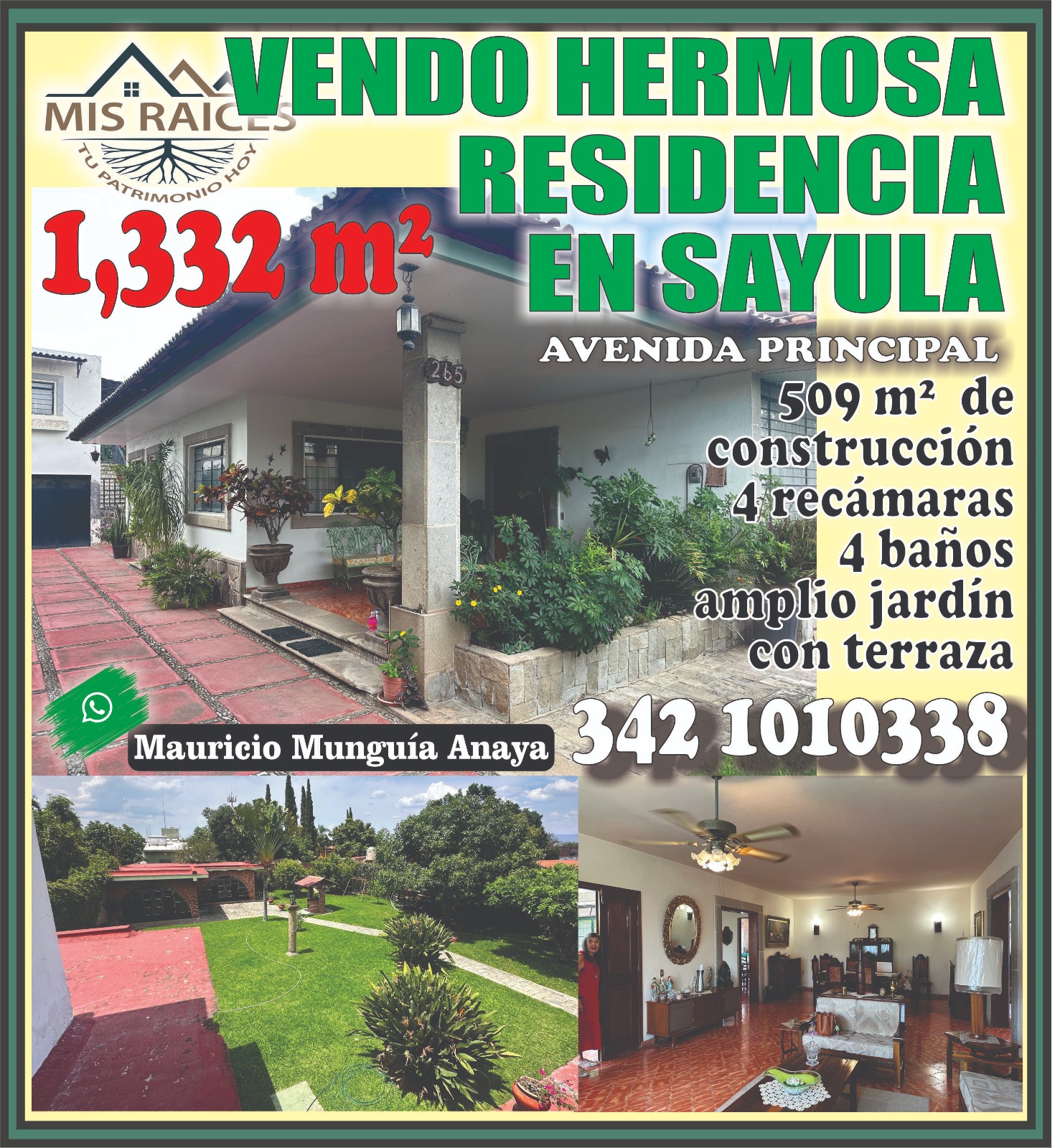 Portada: vendo hermosa residencia en Sayula